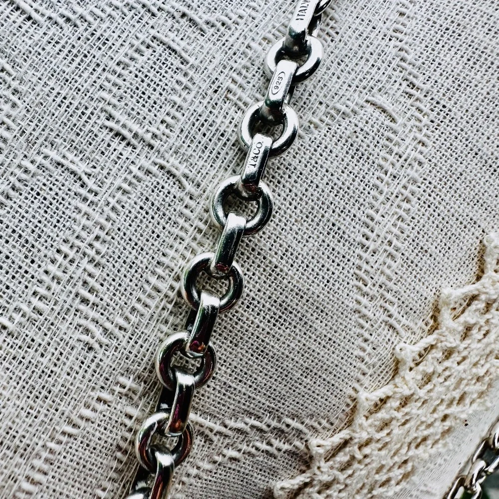 Rare and Retired Tiffany & Co Donut Link Necklace Chain 16” - Picture 5 of 8